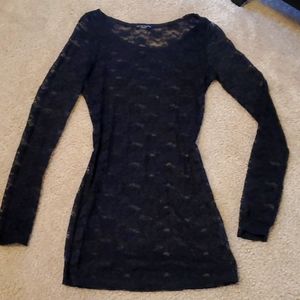 🖤 Sheer, Lace,Long Sleeve Top